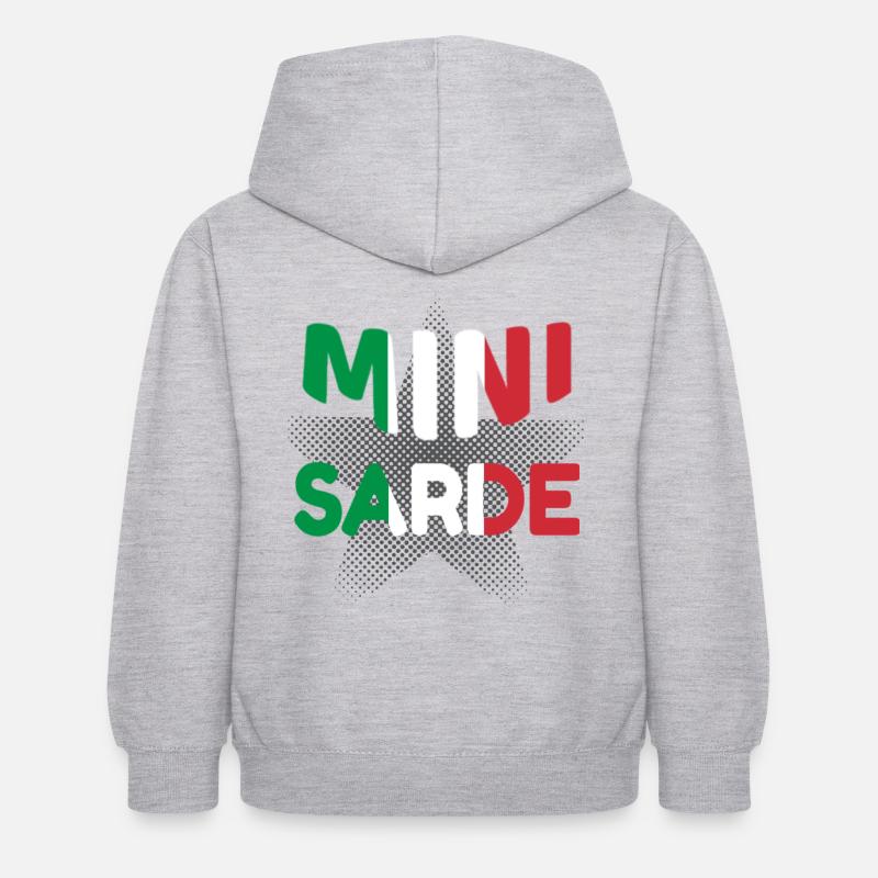 Sarde - Sweat à capuche Enfant - gris clair chiné