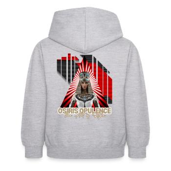 Osiris Opulence - Sweat à capuche Enfant - gris clair chiné - Dos - AI Model Kid Female (0cm)