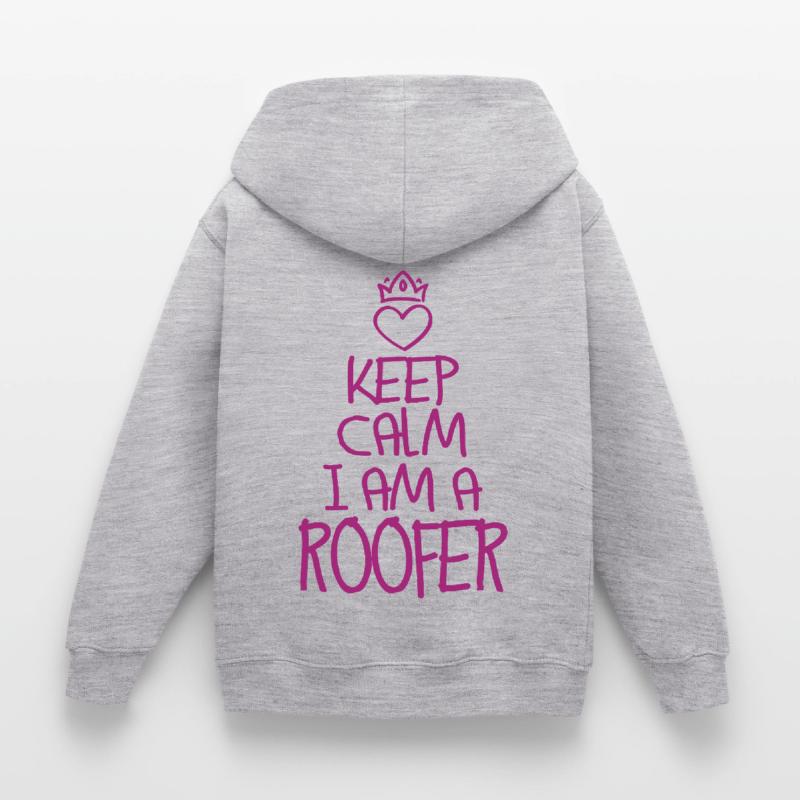 Keep Calm Dachdecker cool Dachdecker Geschenk Kinder Hoodie