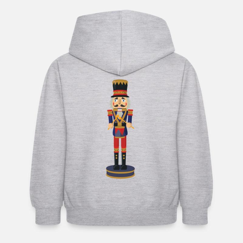 Nut cracker - Kids Hoodie - light heather grey