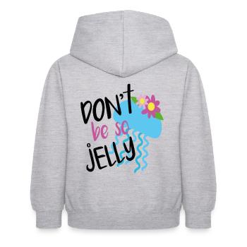 Seien Sie nicht so geleeartige Zitate - Kinder Hoodie - Hellgrau meliert - Hinten - AI Model Kid Female (0cm)