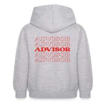 Conseiller formateur Appréciation des conseillers financiers - Sweat à capuche Enfant - gris clair chiné - Dos - AI Model Kid Female (0cm)