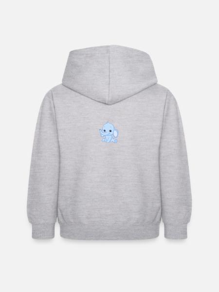 Elephants - Kids Hoodie - light heather grey