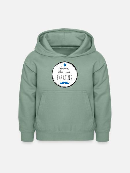 Antrag Pat - Kinder Hoodie - Graugrün
