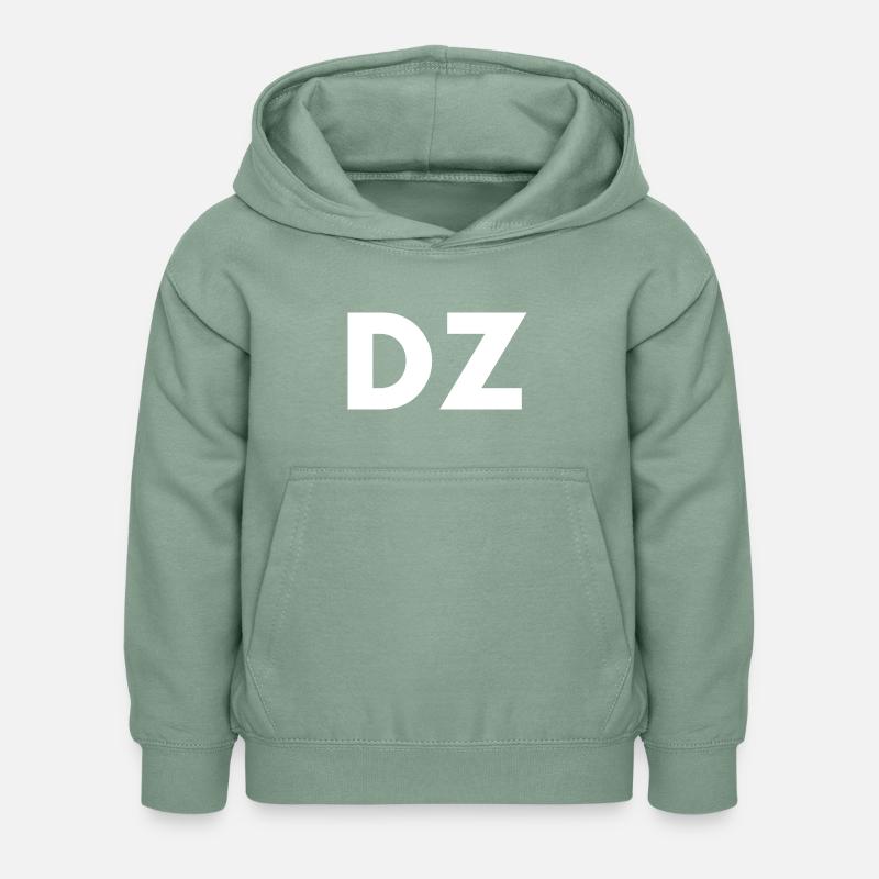 Dz - Sweat à capuche Enfant - vert-de-gris