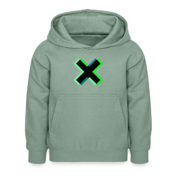 Passez au niveau supérieur - Sweat à capuche Enfant - vert-de-gris - Devant - AI Model Kid Female (0cm)