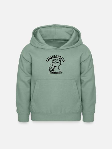 LUUSMEITLI - Mieze - Kinder Hoodie - Graugrün