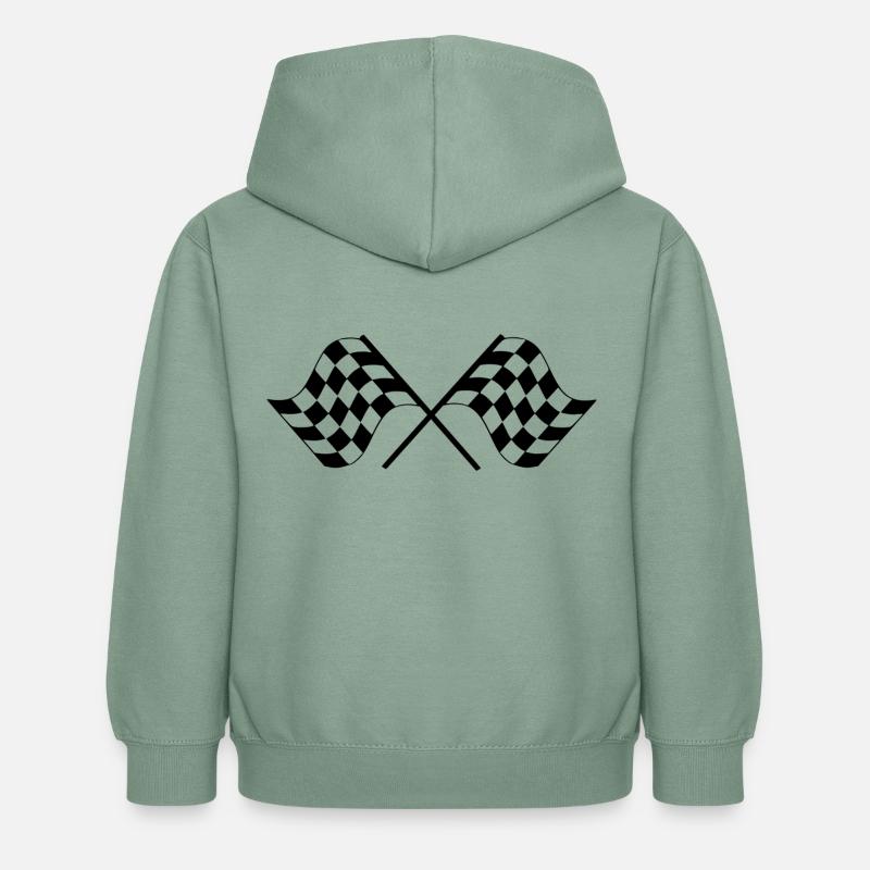 cible - Sweat à capuche Enfant - vert-de-gris