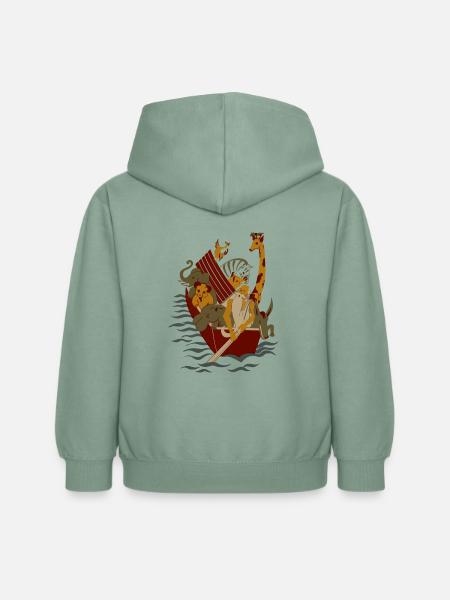 Arche Noah - Kinder Hoodie - Graugrün