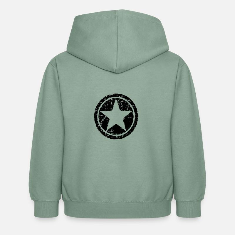 Stern Rissig - Sweat à capuche Enfant - vert-de-gris