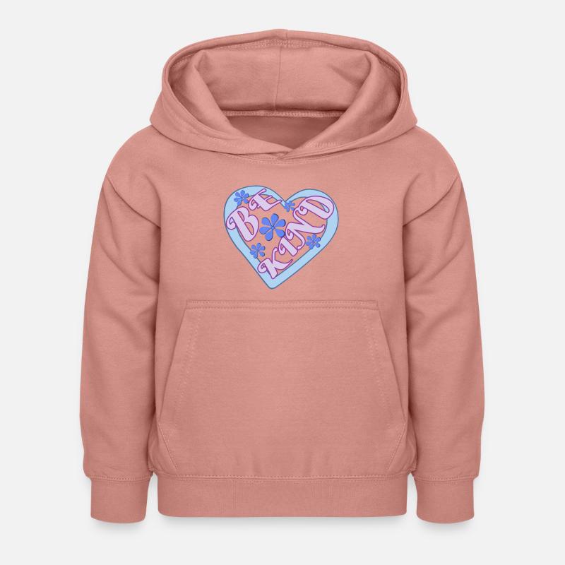 Sei freundlich - Kinder Hoodie - Altrosa