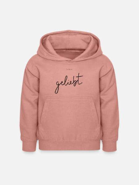 du bist geliebt - Kinder Hoodie - Altrosa