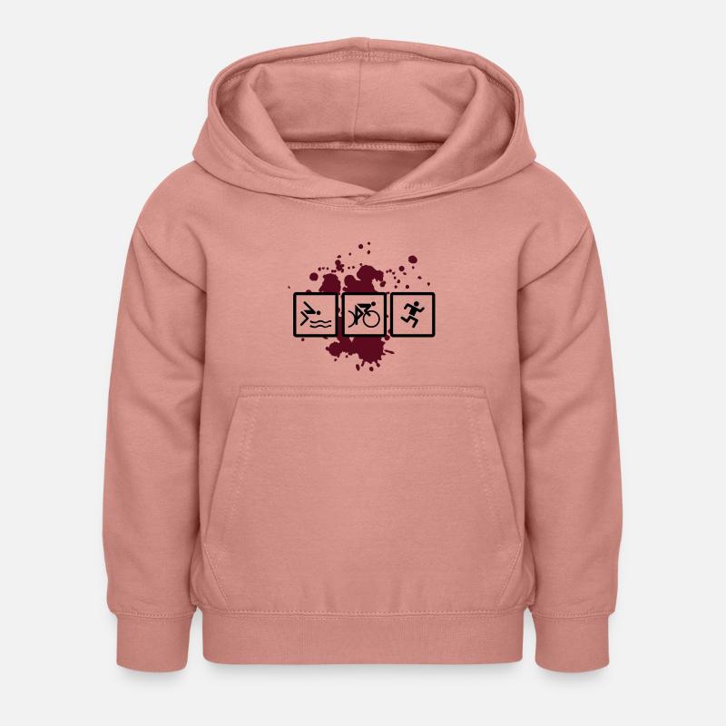 - triathlon triatlon - Sweat à capuche Enfant - rose poudré