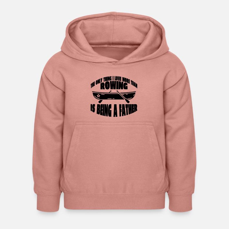 Canottaggio Canottaggio Canottaggio Canottaggio Canottaggio Squadra di canottaggio - Felpa con cappuccio per bambini - rosa antico