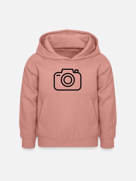 kamera - Kinder Hoodie - Altrosa