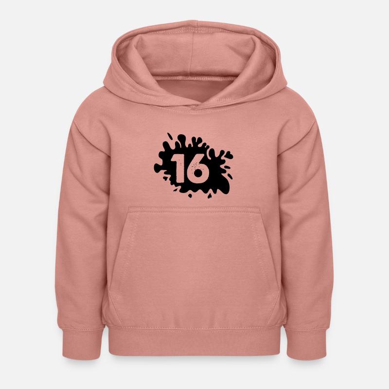 Blobs 16 - Sweat à capuche Enfant - rose poudré