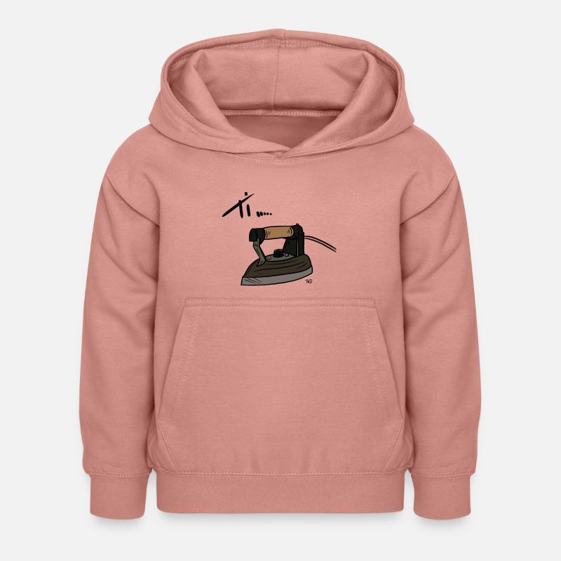 VOUS..... REPASSAGE - Sweat à capuche Enfant - rose poudré