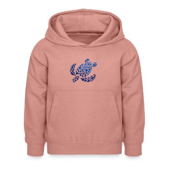 Water Turtle Sea Ocean Animals Turtle - Kids Hoodie - dusky rose - Front - AI Model Kid Female (0cm)
