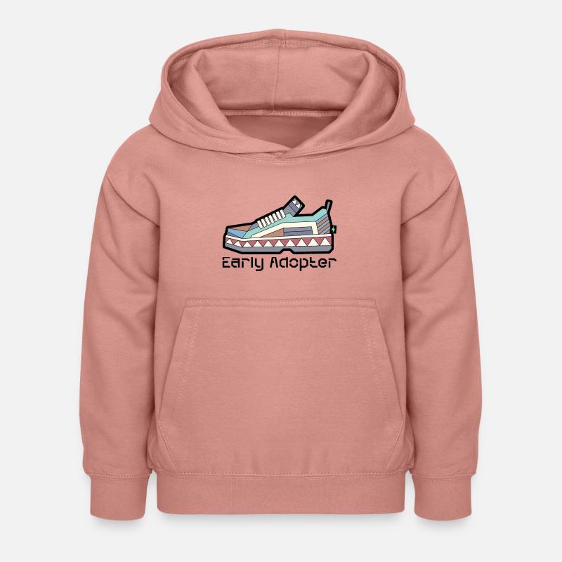 Chaussure 3 - Sweat à capuche Enfant - rose poudré