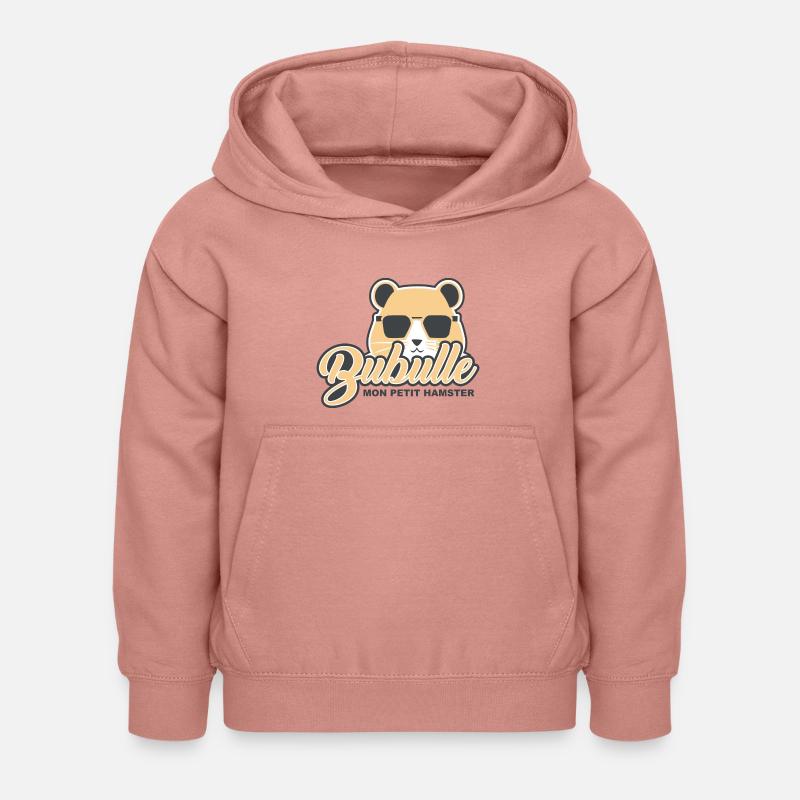 Bubulle mon hamster - Sweat à capuche Enfant - rose poudré