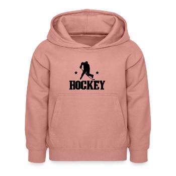 Hockey - Kinder Hoodie - Altrosa - Vorne - AI Model Kid Female (0cm)