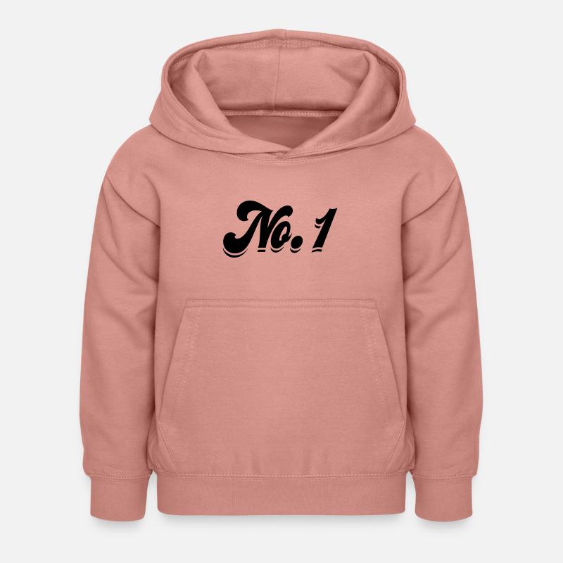 No. 1 - Sweat à capuche Enfant - rose poudré
