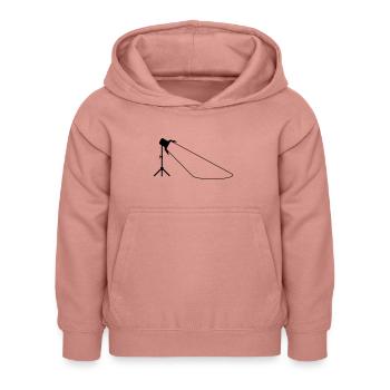 Scheinwerfer auf Ständer mit Lichtkegel einfarbig - Kinder Hoodie - Altrosa - Vorne - AI Model Kid Female (0cm)