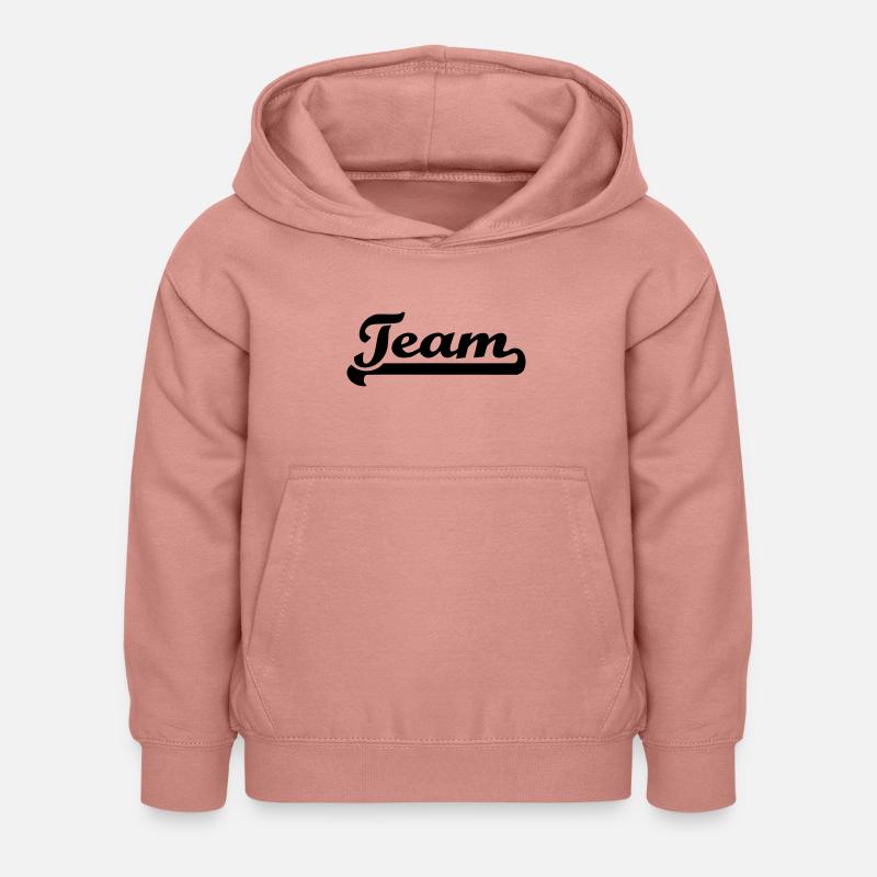 Team - Sweat à capuche Enfant - rose poudré