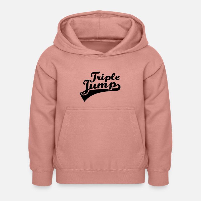Triple Jump - Sweat à capuche Enfant - rose poudré