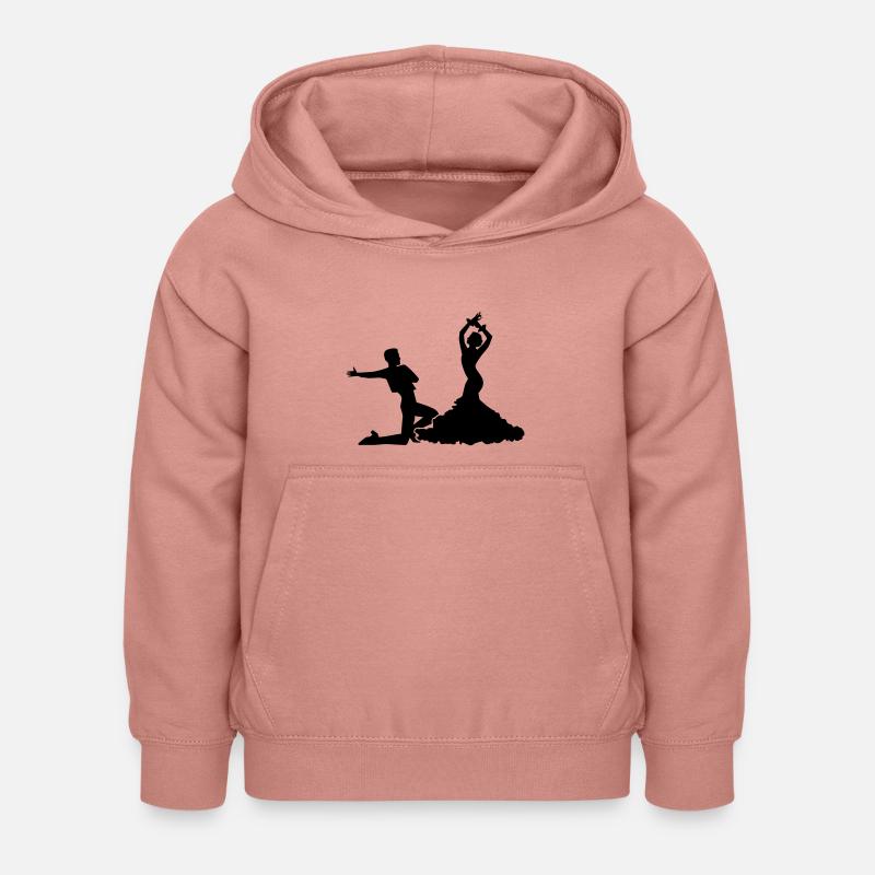 Flamenco - Sweat à capuche Enfant - rose poudré