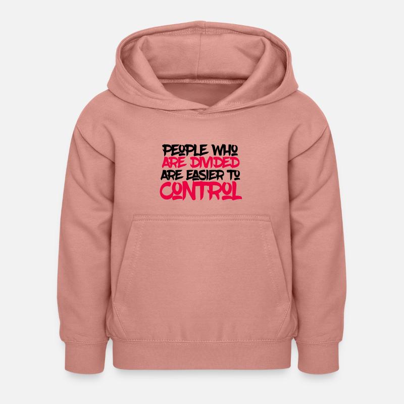 Diviser et conquérir - Sweat à capuche Enfant - rose poudré