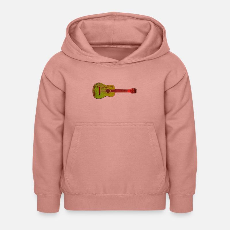 Cette machine tue fasciste - Sweat à capuche Enfant - rose poudré