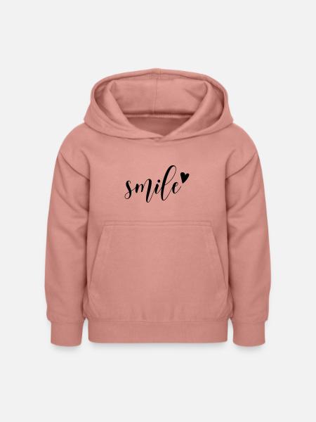 smile - Kinder Hoodie - Altrosa