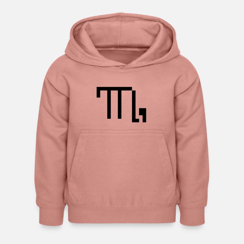 Scorpion - Sweat à capuche Enfant - rose poudré