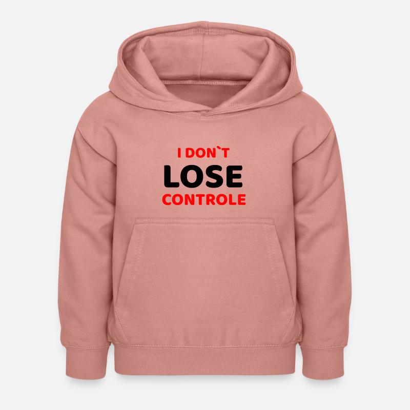 JE NE PERDS PAS COTROLE - Sweat à capuche Enfant - rose poudré
