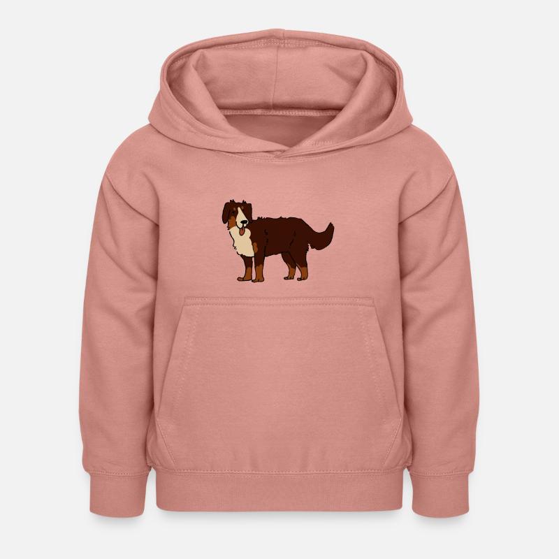 Bouvier bernois - Sweat à capuche Enfant - rose poudré
