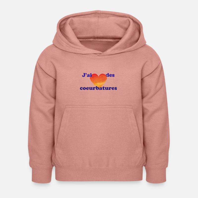 Coeurbatures - Sweat à capuche Enfant - rose poudré