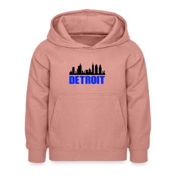 Detroit - Sweat à capuche Enfant - rose poudré - Devant - AI Model Kid Female (0cm)