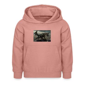 Dragon 3 - Kinder Hoodie - Altrosa - Vorne - AI Model Kid Female (0cm)