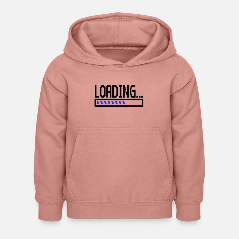 Chargement - Sweat à capuche Enfant - rose poudré