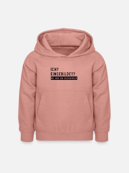 Eingebildet Erzgebirge - Kinder Hoodie - Altrosa
