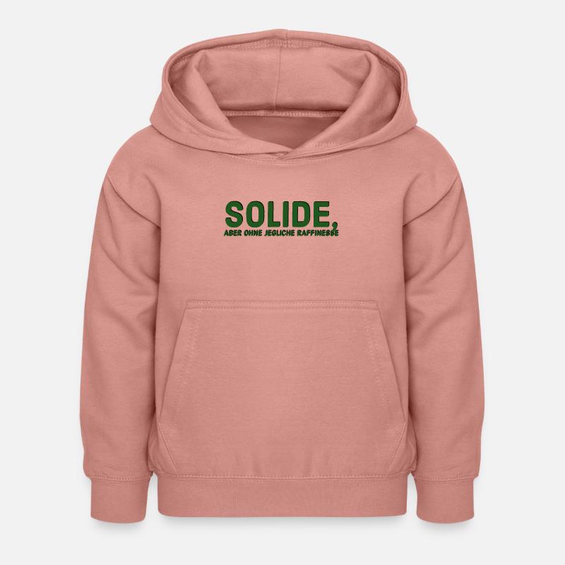 Solid but devoid of any sophistication - Kids Hoodie - dusky rose