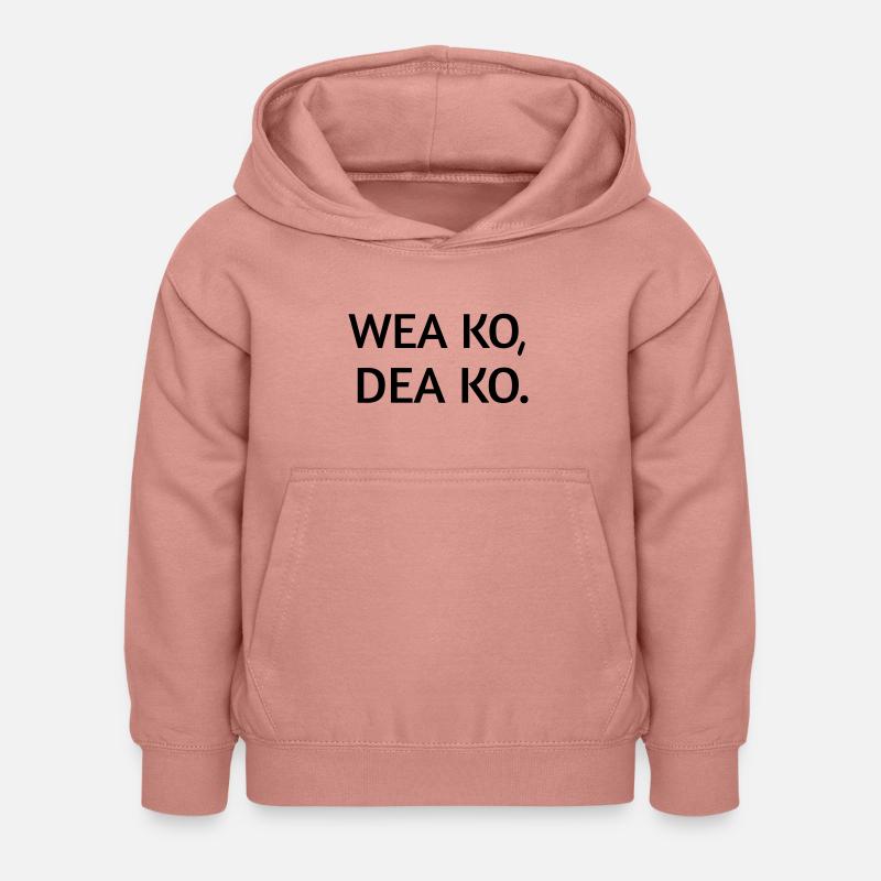 Wea ko dea ko - Sweat à capuche Enfant - rose poudré