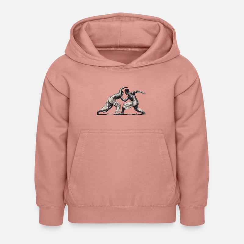 CAPOEIRA - Sweat à capuche Enfant - rose poudré