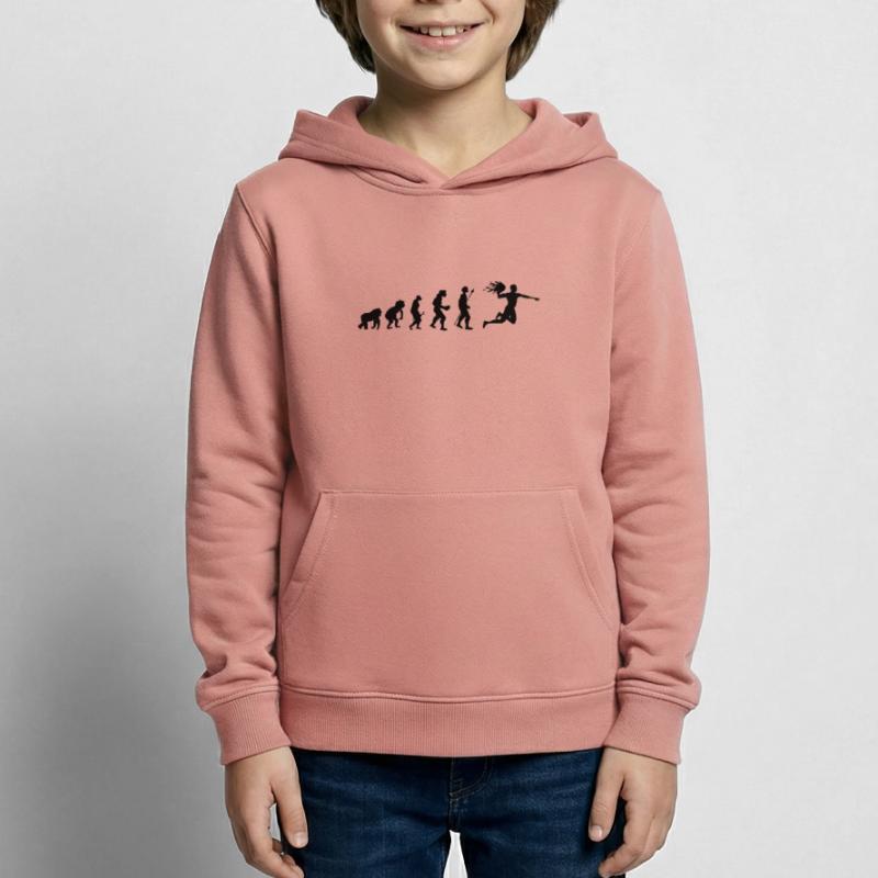 Handball evolution gift idea Kids Hoodie