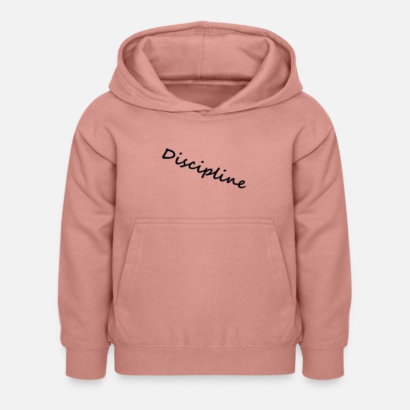 discipline - Sweat à capuche Enfant - rose poudré