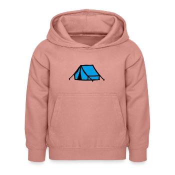 Tente - Sweat à capuche Enfant - rose poudré - Devant - AI Model Kid Female (0cm)