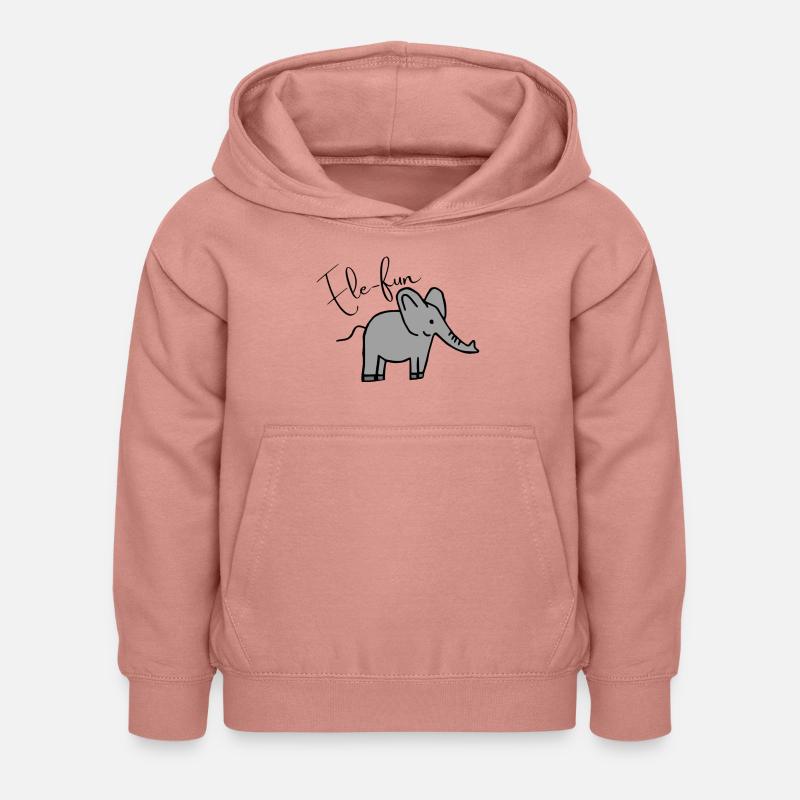 Ele-Fun - Sweat à capuche Enfant - rose poudré