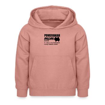 Spitz Pomeranian Zwergspitz Chien - Sweat à capuche Enfant - rose poudré - Devant - AI Model Kid Female (0cm)