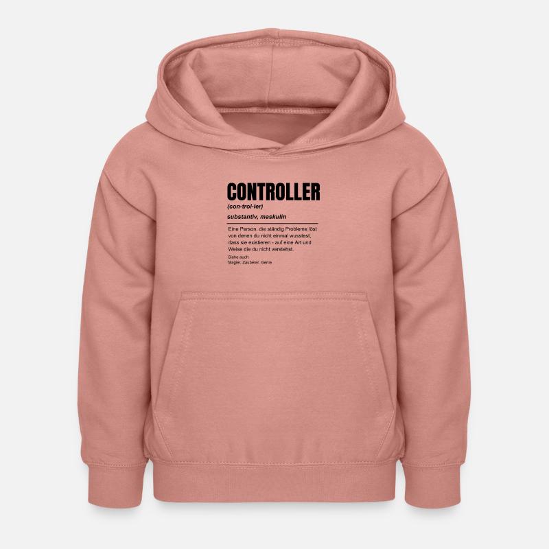 Finanz Controller Rechnungswesen Beruf Idee - Kinder Hoodie - Altrosa